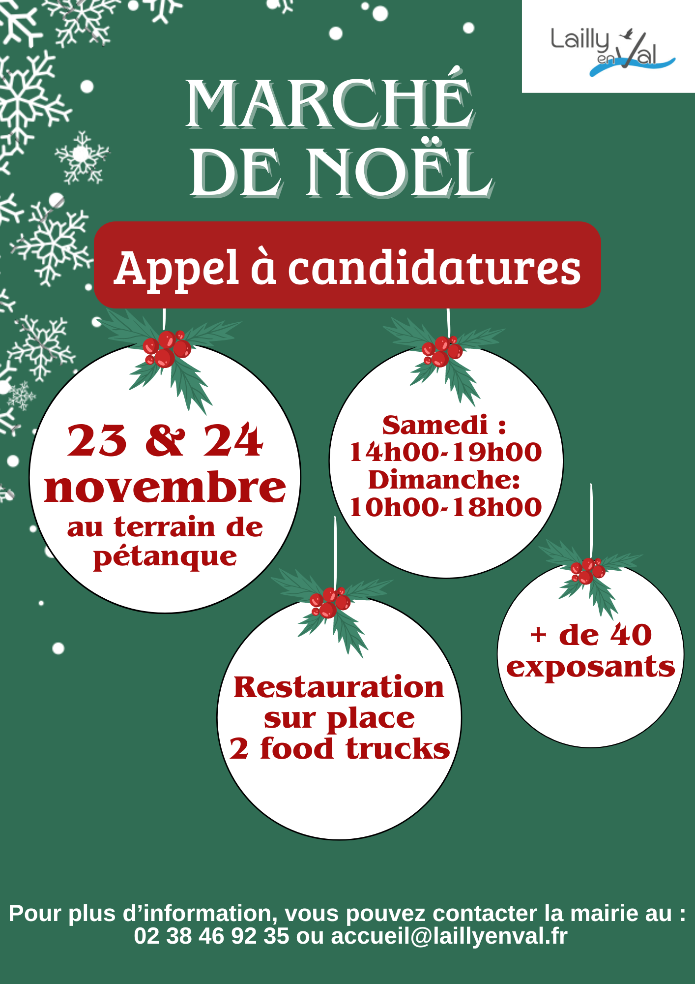 Mairie - Affiche marché de Noël 2024